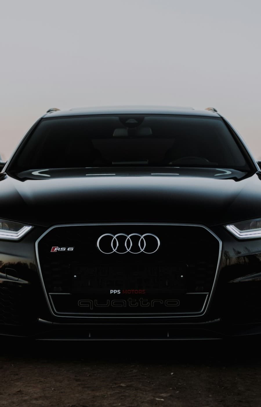 Matte wrap texture on the RS6 wing.