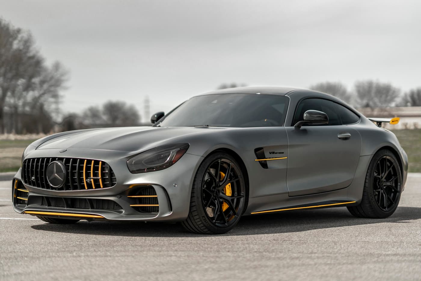 Untreated nose of the AMG GT.